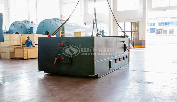 江蘇宇航板業(yè)6噸WNS系列冷凝式三回程燃氣蒸汽鍋爐項目